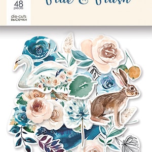 ScrapMir Blue e Blush Fustellatura - Scrapmir - Abbellimenti - Fustellatura - Blu e Blush di ScrapMir - Scrapbooking