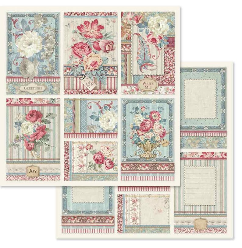 Stamperia Grand Hotel Scrapbook Paper Pack 12x12 Cardstock Etsy