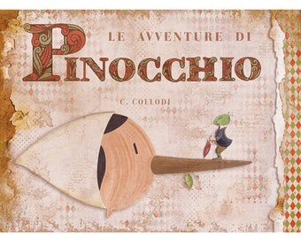 Ciao Bella Rice Paper Il Grillo Parlante Pinocchio - Rice Paper - Decoupage - Ciao Bella Rice Paper - Ciao Bella Papers - A4