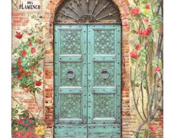 Stamperia Rice  Paper DESIRE Calle de Flamenco - Rice Paper - Sramperia - A4 - Desire - Door Rice Paper - Decopage Rice Paper - DFSA4719