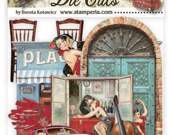 New Stamperia Desire Assorted Die Cut - Embellishments - Ephemera Elements - Stamperia - Die Cuts - Scrapbooking - DFLDC66
