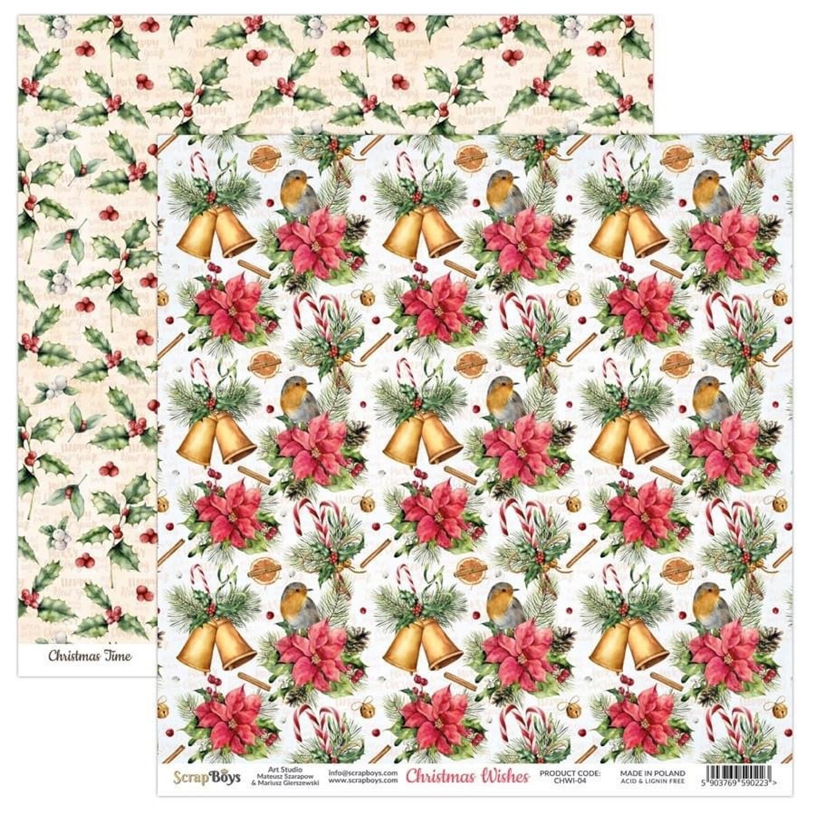 New Scrapboys Christmas Wishes Scrapbooking Paper Pad 12x12 Etsy