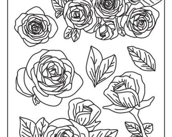 Stamperia Soft Mould Desire Roses A5 - Stamperia - Roses - Stamperia Desire - Mould Roses - K3PTA5638