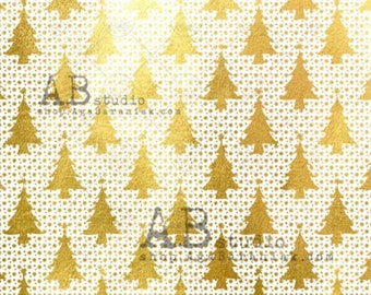 AB Studio Złoty Papier do scrapbookingu Glam Paper 12x12 - Papier świąteczny - Złota folia - Papier do scrapbookingu - Aga Baraniak