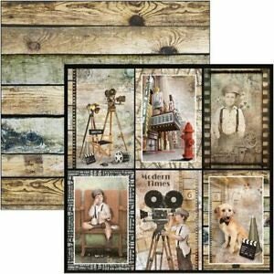Ciao Bella Modern Times Karty do scrapbookingu Pojedynczy arkusz 12x12 - Modern Times by Ciao Bella - Papier do scrapbookingu - Karton - Pojedynczy arkusz