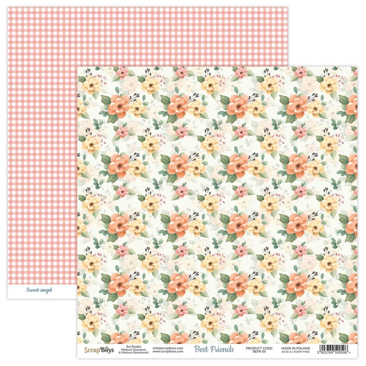 New Best Friends Scrapbooking Paper Pad 12x12 Cardstock Etsy