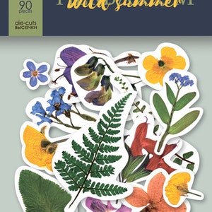 New ScrapMir Herbarium Wild Summer Die Cuts - Scrapmir - Embellissements - Die Cut - Herbarium Wild Summer by ScrapMir - Fleurs Die Cuts