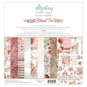 Mintay BLISSFUL TIME Scrapbooking Papier Block 12x30cm - Mintay Papers - Scrapbooking Papers - Mintay