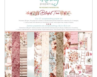 Mintay BLISSFUL TIME Scrapbooking Paper Pad 12x12 - Mintay Papers - Scrapbooking Papers - Mintay