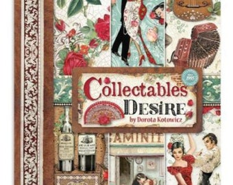 Stamperia DESIRE Collectables Scrapbooking Papers - Stamperia - Cards - Desire - Paper Pack - SBBV18