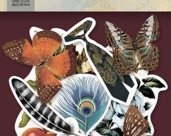 New ScrapMir Some Days Die Cuts - Scrapmir -  Embellisments - Die Cut - Some Days by ScrapMir - Flowers Die Cuts - Butterfly