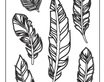Stamperia Soft Mould Our Way Feathers A5 - Stamperia - Our Way Feathers - Stamperia Mixed Media - Mould Feathers - K3PTA5625