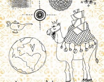 Studio Light Art by Marlene Artsy Arabia Clear Stamp Set - Stamps - Art Journal - Artsy Arabia Stamp - Art by Marlene - Studiolight