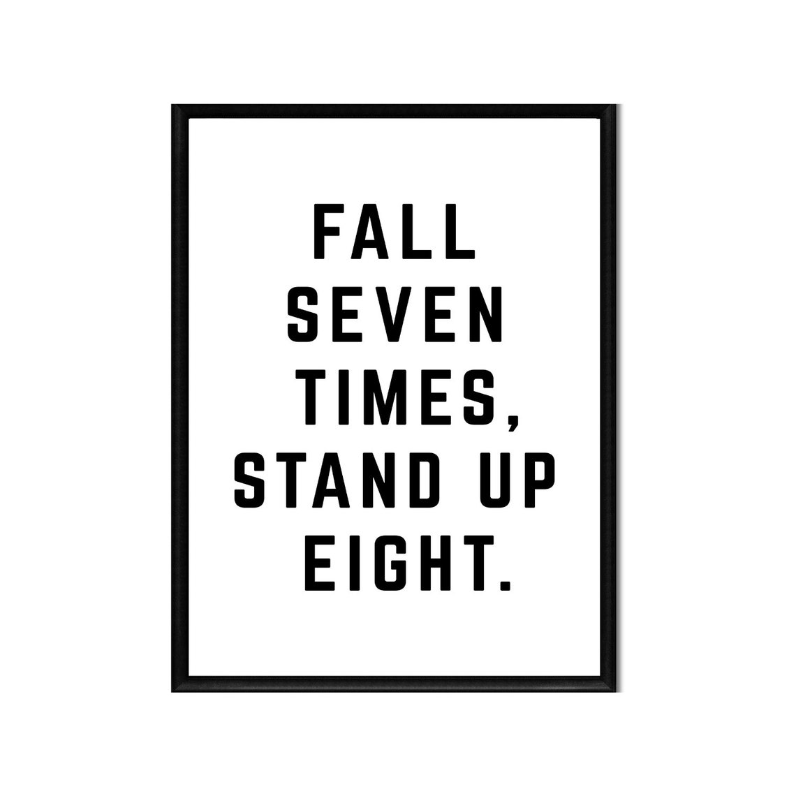 Fall Seven Times Stand Up Eight 11x14 Printable Digital - Etsy España