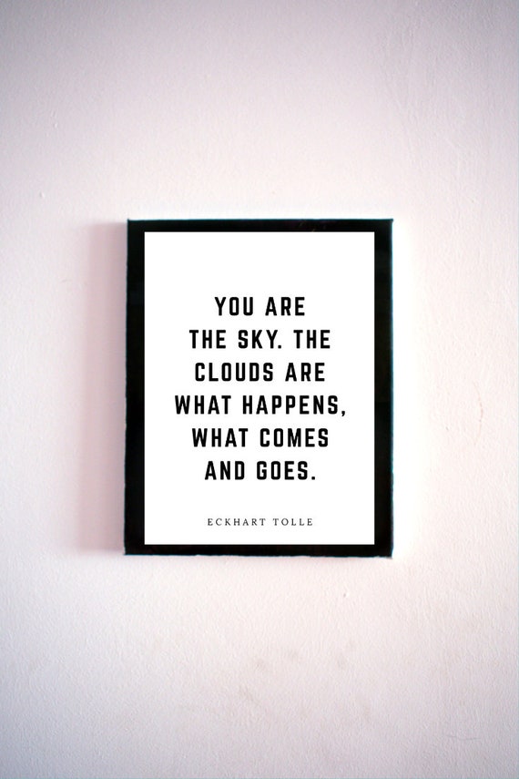 You Are The Sky Eckhart Tolle Printable Digital Download Etsy