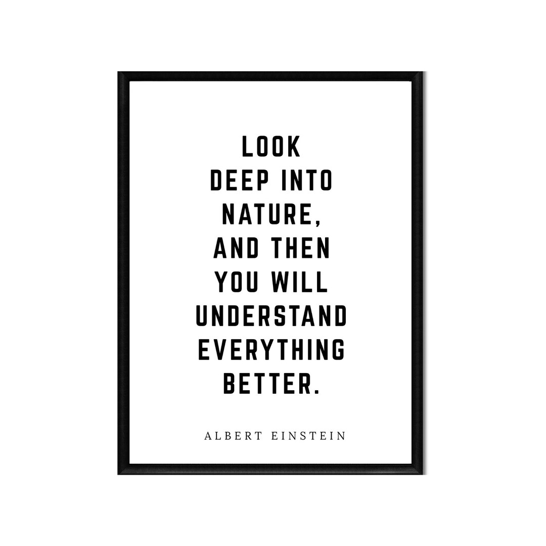 Look Deep Into Nature Printable Instant Digital Download Etsy