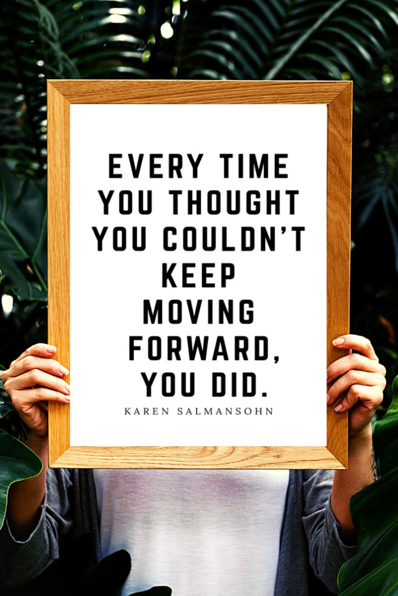 Keep Moving Forward Printable Instant Digital Download Motivation