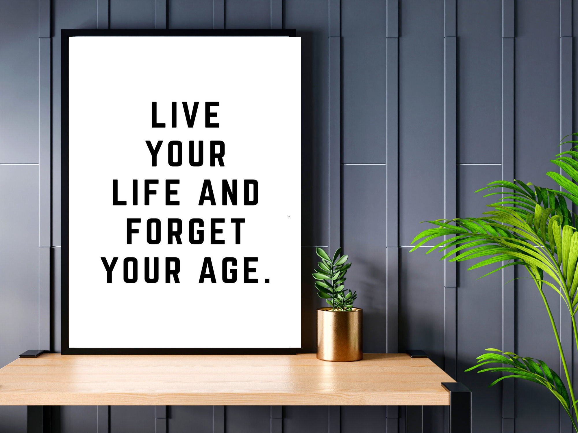 Live Your Life Vintage and Fabulous Quote Instant Download 