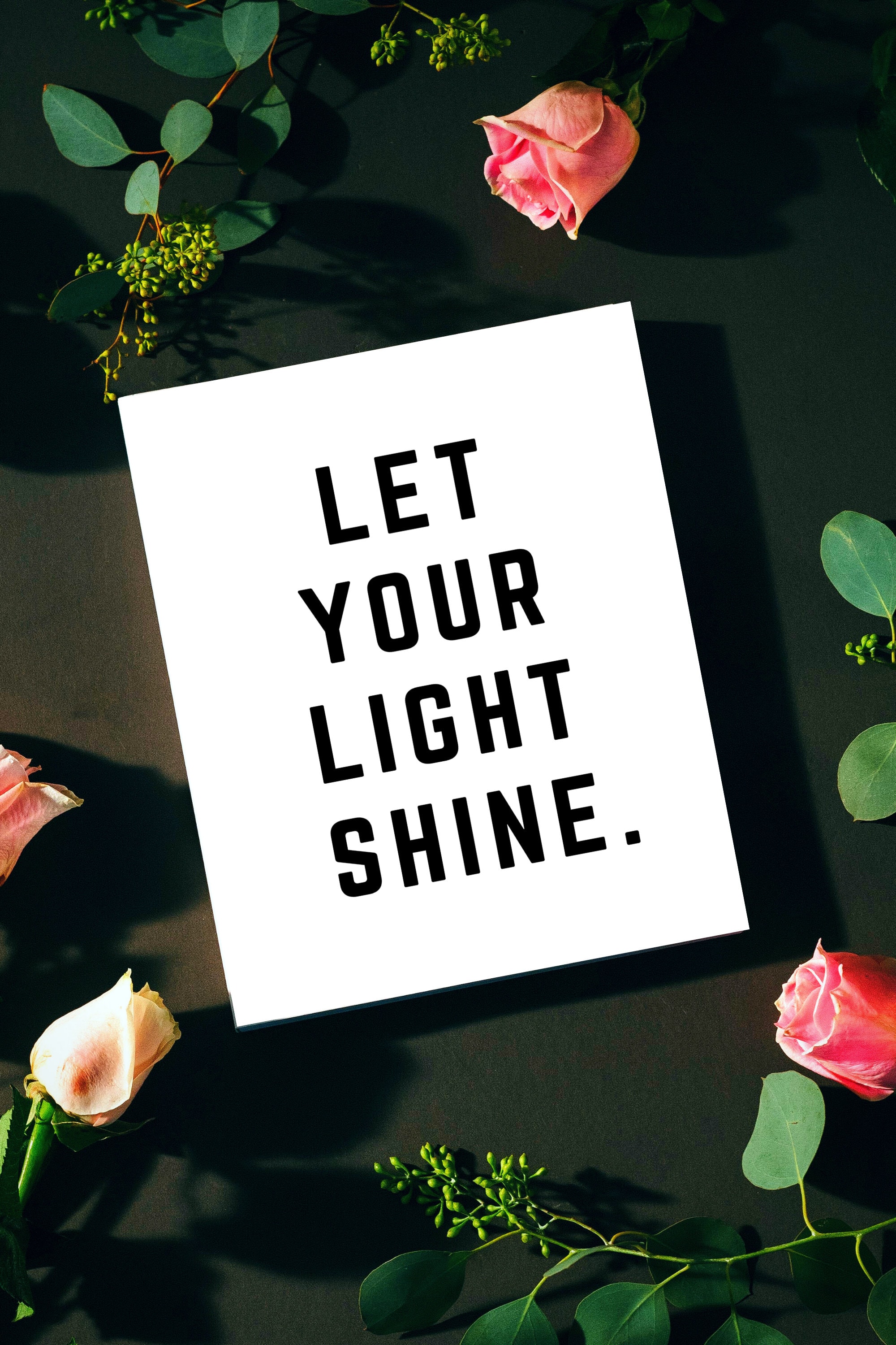 Let Your Light Shine Printable Instant Digital Download Motivation ...