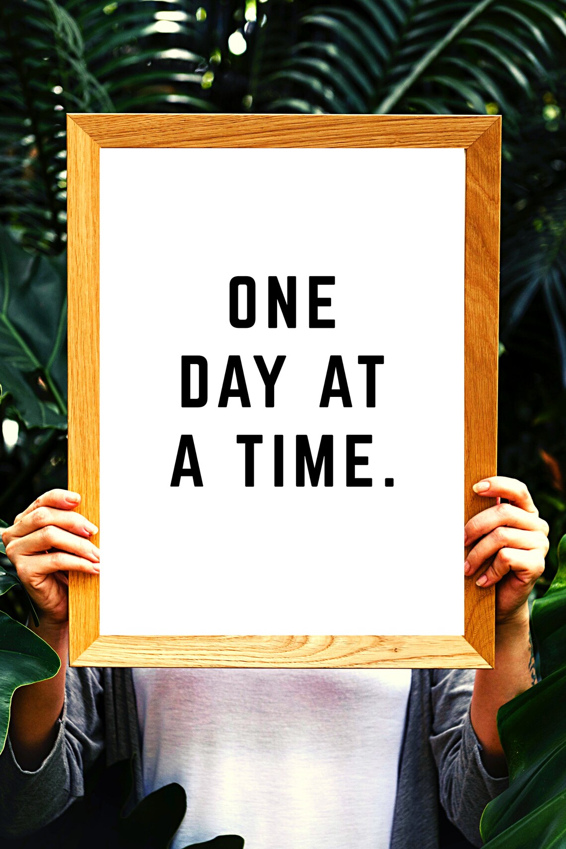 One Day at a Time Printable Instant Digital Download Motivation Inspirational Quote Print Home ...