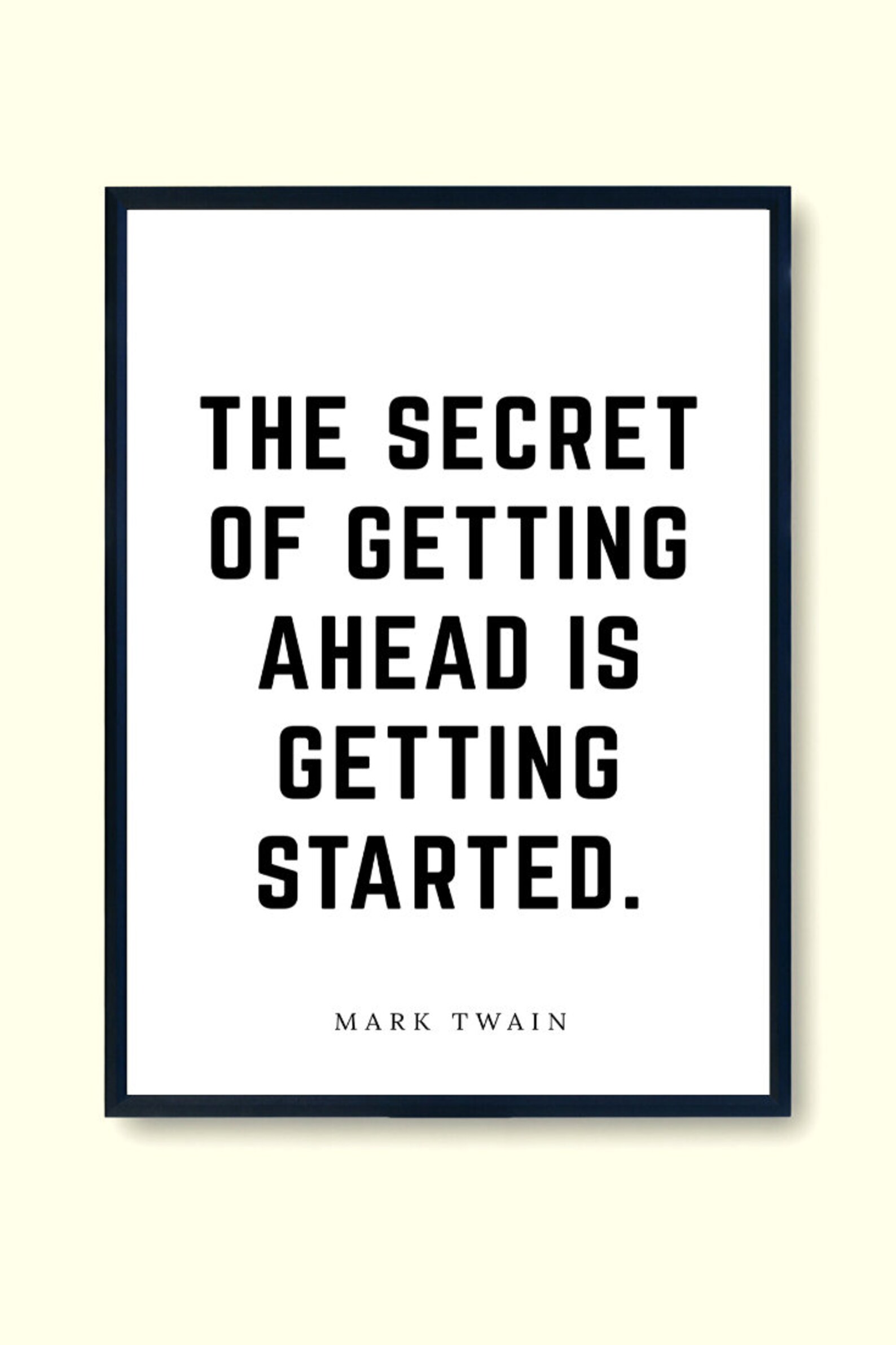 Getting Started Mark Twain Printable Instant Digital Download ...