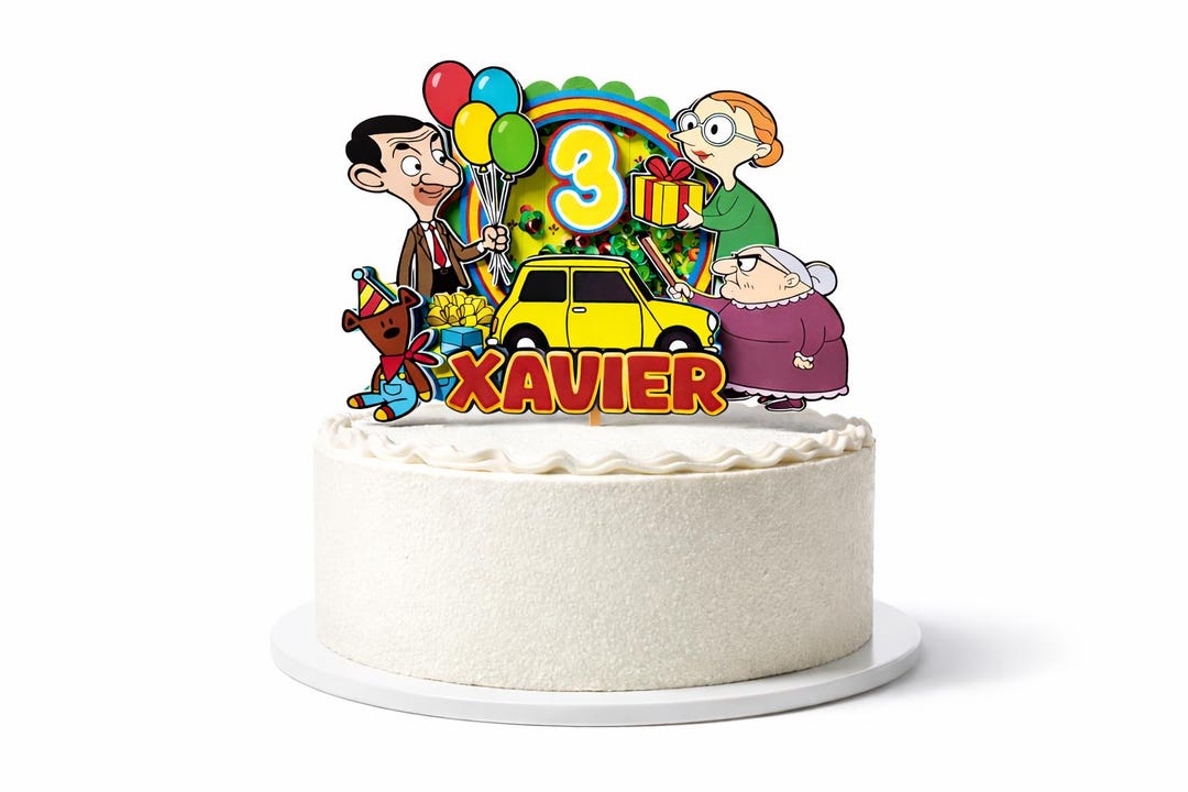 Mr Bean Shaker Cake Topper - Etsy Australia