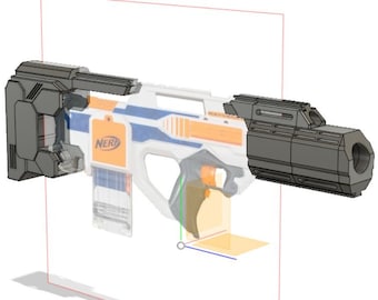 Nerf Rayven / Rayvenfire &quot;Laser Shark &quot; body kit - DIGITAL FILE