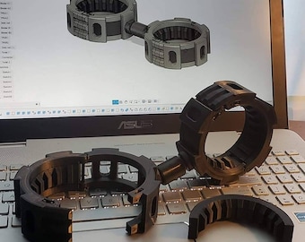 Star Wars Imperiale Handfesseln Requisite – 3D-gedruckte Manschetten für Mandalorianer-, Klonkrieger- und Imperiale Offiziers-Cosplay
