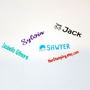 Custom Name Stamp: Personalized Self-Inking Stamp 40x10mm(1.57” x 0.4”) image 5