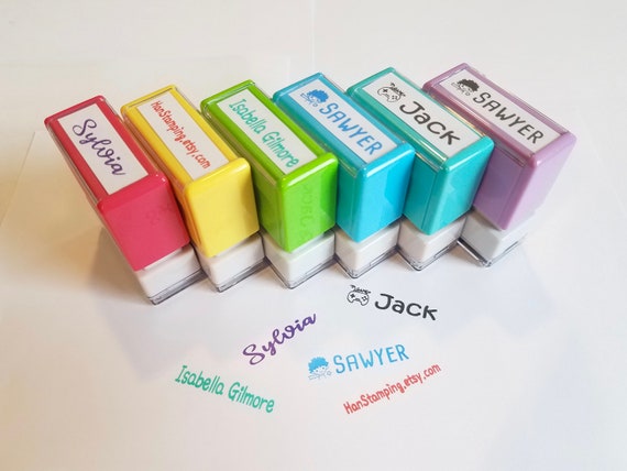 Custom Name Stamp: Personalized  Self-Inking Stamp 40x10mm(1.57” x 0.4”)