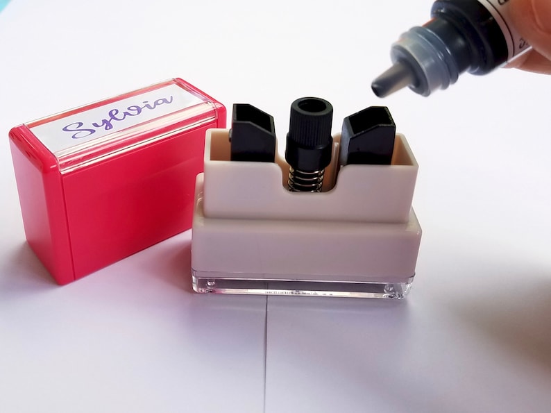Custom Name Stamp: Personalized Self-Inking Stamp 40x10mm(1.57” x 0.4”) image 7