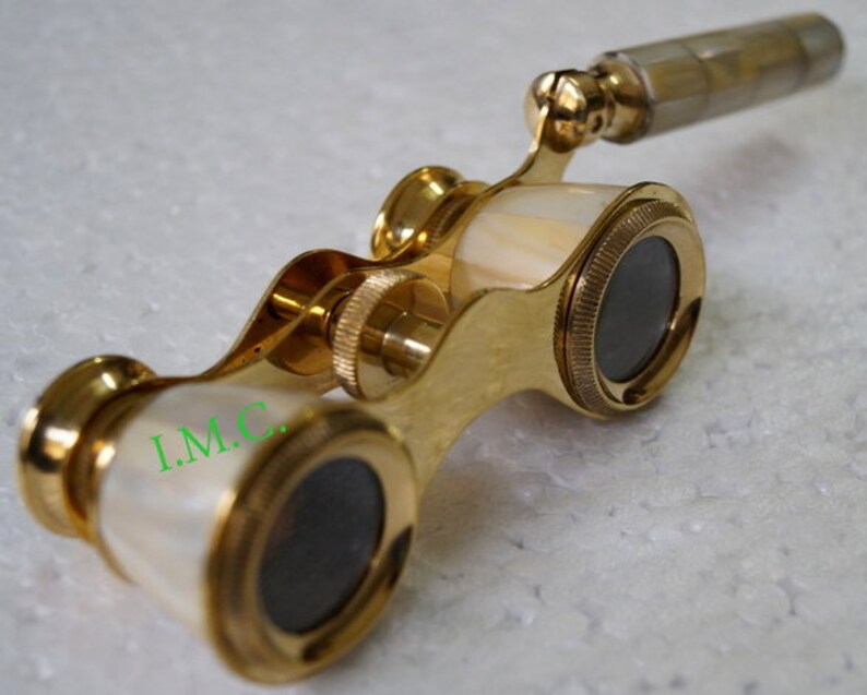 antique brass binoculars