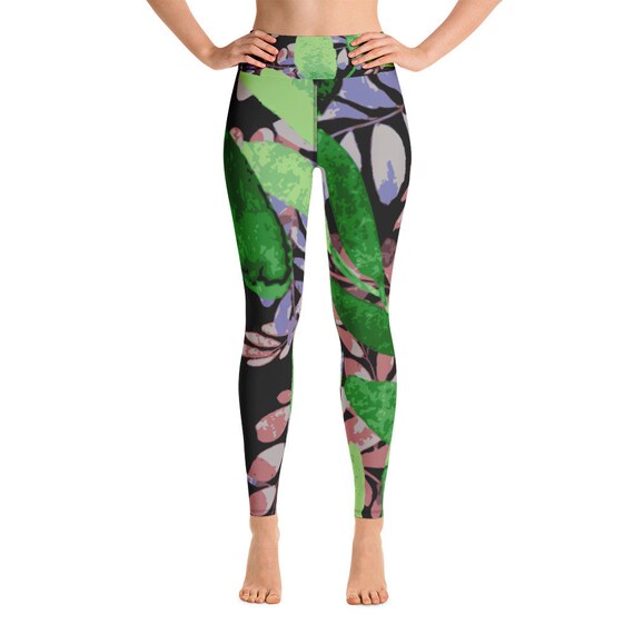 printed yoga tights