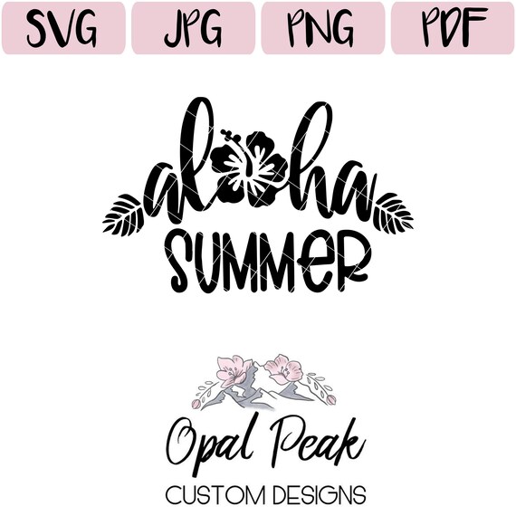 Download Aloha Summer Svg Summer Svg Aloha Summer Cute Summer Svg Etsy