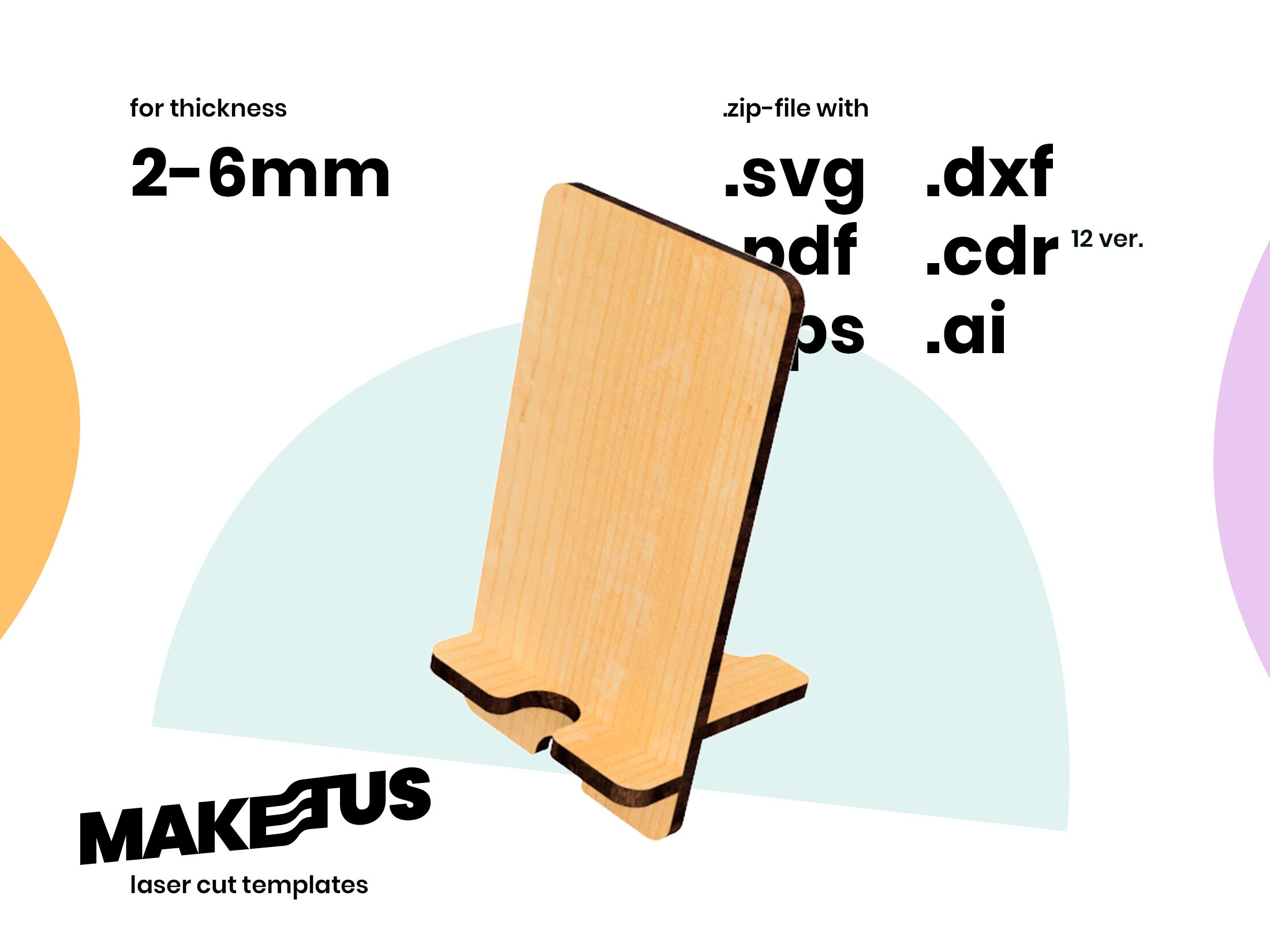 Cell phone stand svg for Cricut and Phone holder Etsy