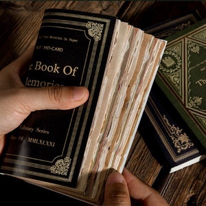 60 Pcs Page Book Memo Attic Library Junk Journal Stationery Fun Vintage Burnt Fragment Series Paper Flower Book Old Letter Retro Planner DIY