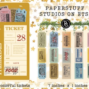 30 Stück 10 Streifen Vintage Stempel Rechnungen Aufkleber Time Ticket Pack Journal Scrapbooking Dekoration Material Leben Aufkleber Schreibwaren