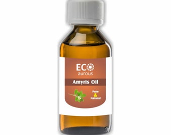 Eco Aurous Amyris Pure & Natural Essential Oil| Pure Amyris Oil| Natural Amyris Oil| Amyris essential Oil| Amyris Oil For SKin, Acne, Hair