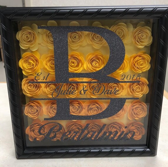 Shadow Box Frame Flowers 8X8 Etsy