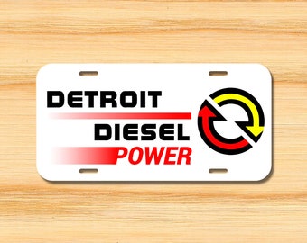 Detroit Diesel Power Silver Vinyl Decal Sticker Car Truck Wall