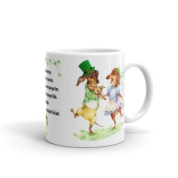 Patricks Day Cute Ireland Flag Dachshunds Dog Irish Coffee Mug 11oz Happy St Patricks Day Cute Ireland Flag Dachshunds Dog Irish Coffee Mug 11oz Happy St