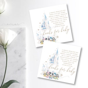 Livres de baby shower Castle & Friends pour cartes de naissance, Minimal, Sourdine, La douche la plus heureuse du monde, Bibliothèque pour bébé, Un peu de magie est en route