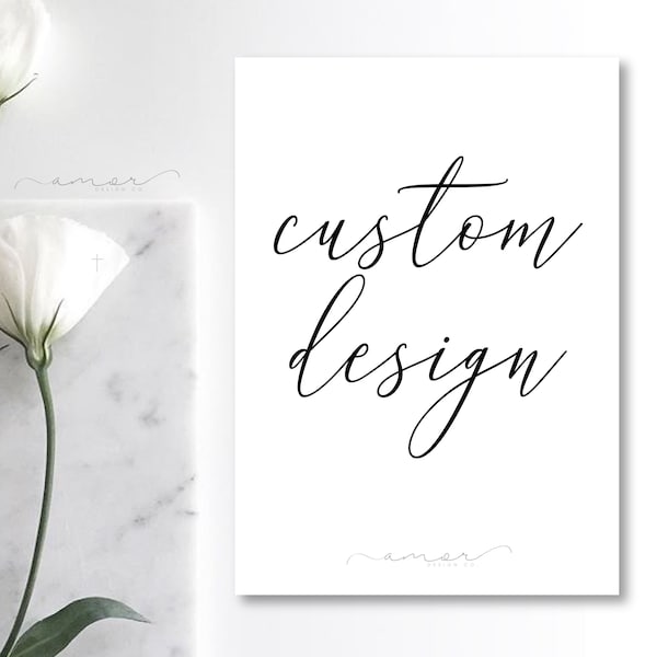 Custom Graphic Design- Amor Design Co