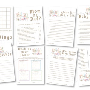 Babyland Baby Shower Registry Card, Registry Insert, Modern, Minimal ...