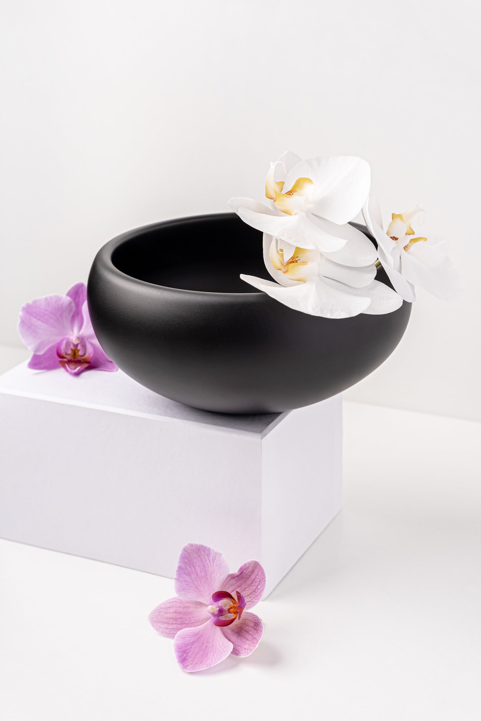 Black Bowl Wood Fruit Bowl Unique Home Decor Etsy