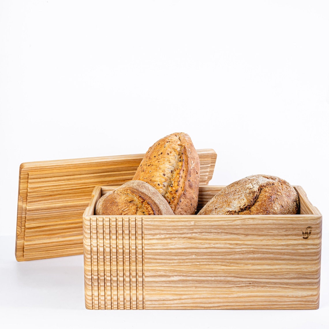Modern Wood Bread Box with Bread Cutting Board for Kitchen Etsy