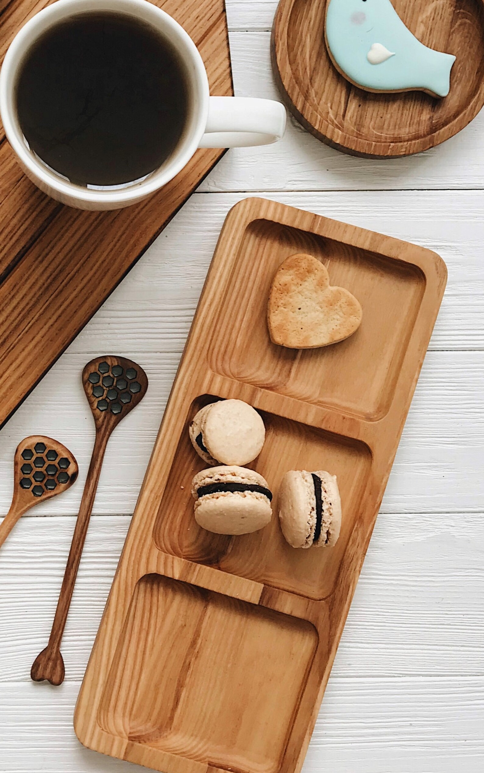Divided Plate Small Wooden Serving Tray With 3 Sections Etsy