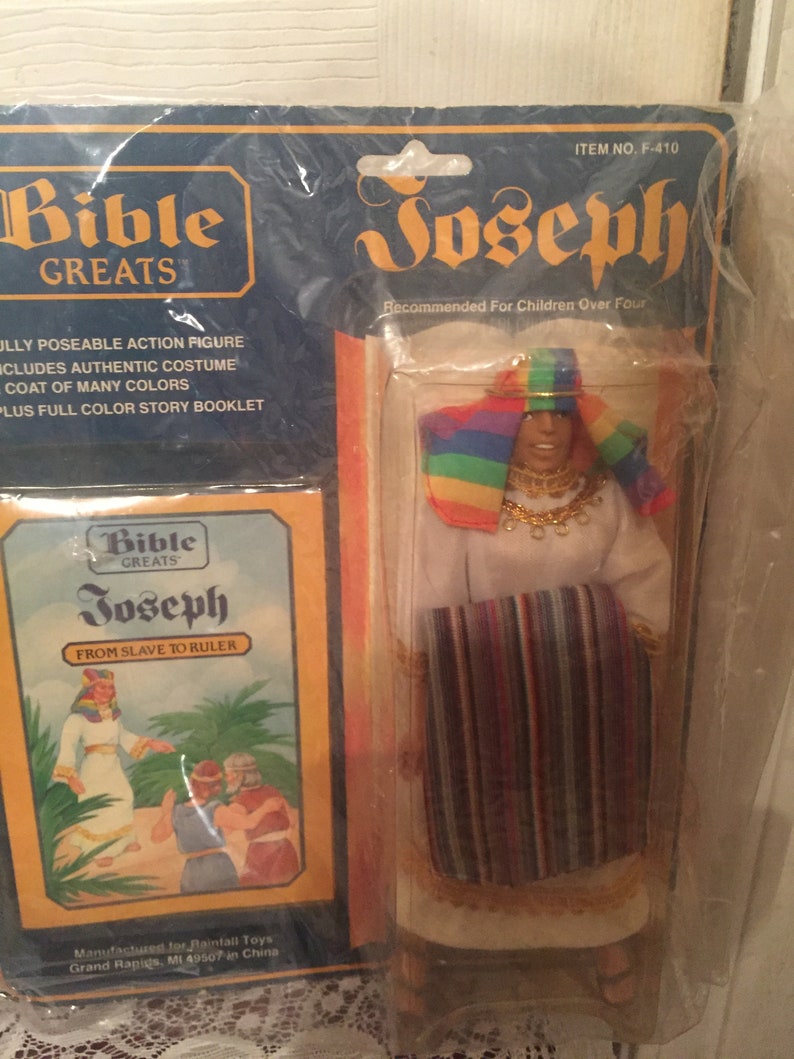 Bible Greats 1985-86 Action Figures NIB Sampson Daniel Moses and Joseph
