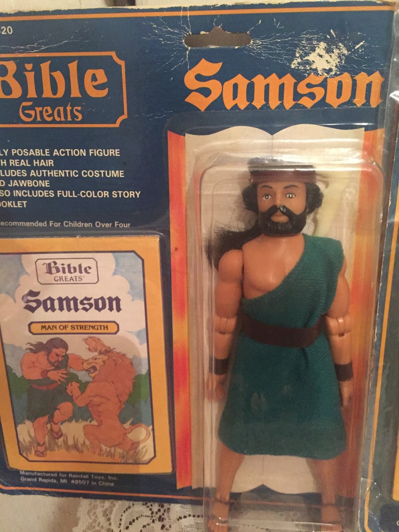 Bible Greats 1985-86 Action Figures NIB Sampson Daniel Moses and Joseph