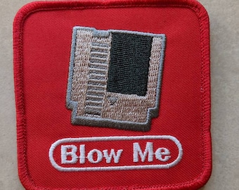 Blow me, parche para coser inspirado en Nintendo